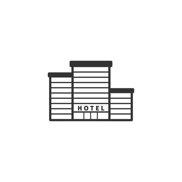 酒店大楼图标 — 图库矢量图片
