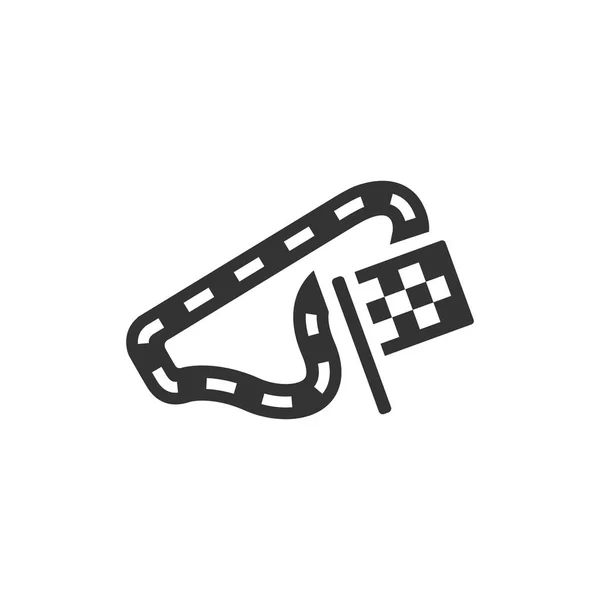 Icône circuit de course — Image vectorielle