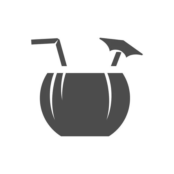 Coconut drink icon — Stock Vector