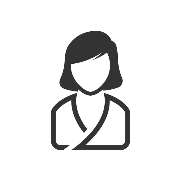 Mujer spa cliente icono — Vector de stock