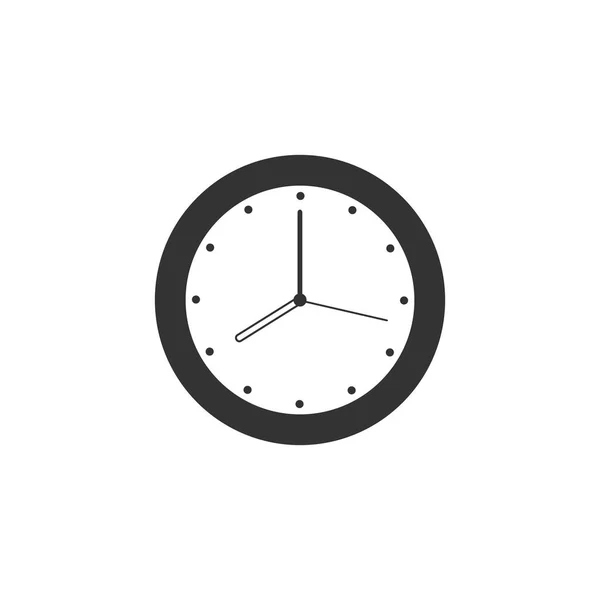 Icono del reloj en un solo color . — Archivo Imágenes Vectoriales