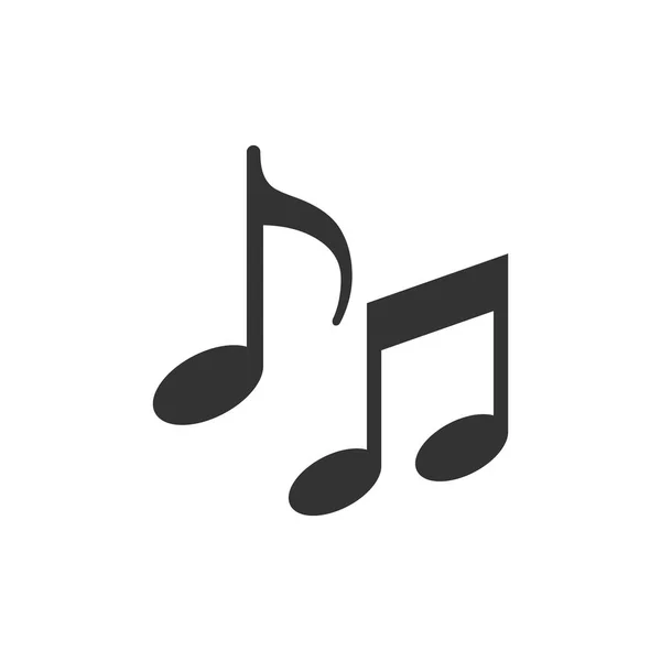 Zene jegyzetek ikon — Stock Vector