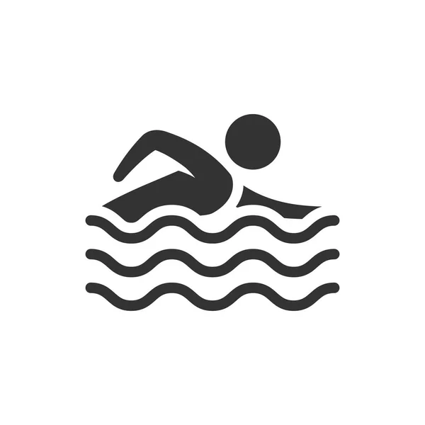 Schwimm-Ikone — Stockvektor