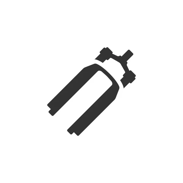 Fourche de suspension de vélo icône — Image vectorielle