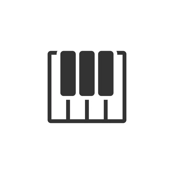 Touche piano icône — Image vectorielle
