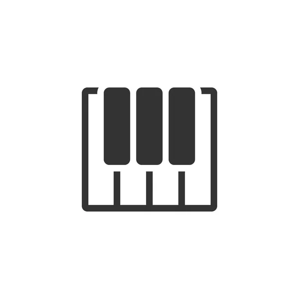 Piano teclas icono — Archivo Imágenes Vectoriales