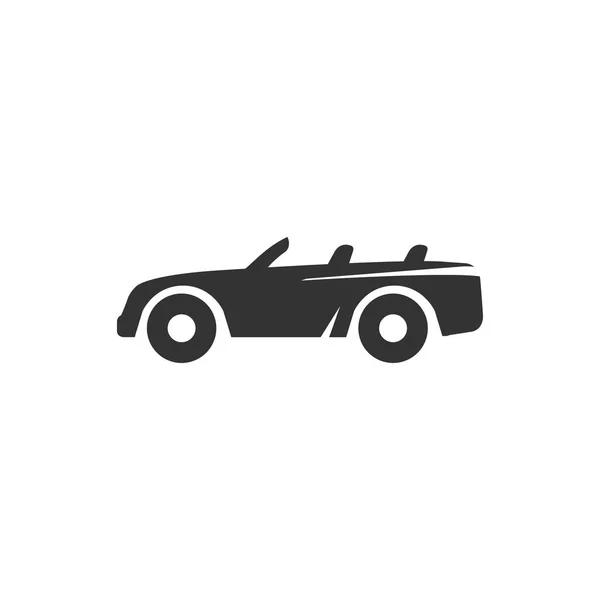 Sport auto pictogram in één kleur. — Stockvector