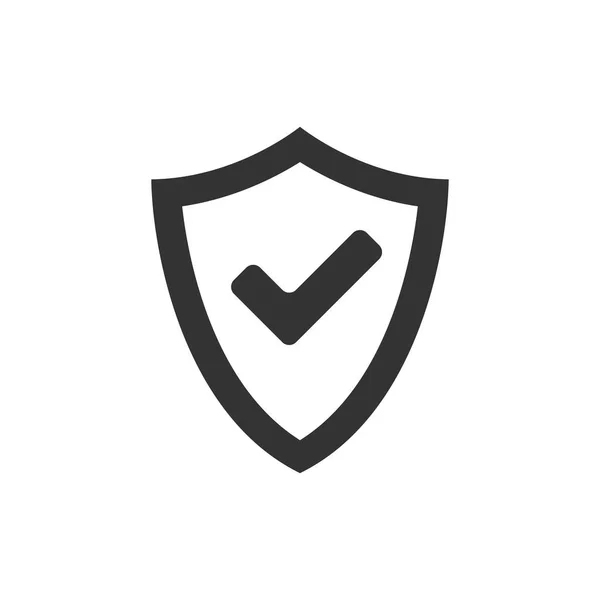 Ícone de escudo com marca de verificação — Vetor de Stock
