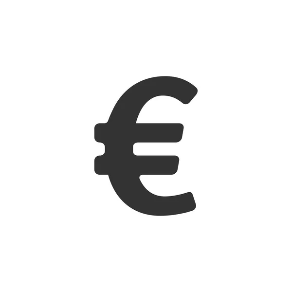 Euro icône symbole de devise — Image vectorielle