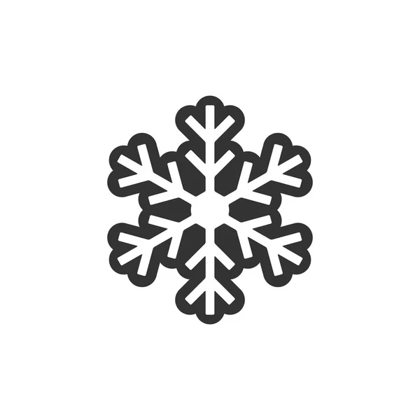 Schneeflockensymbol in einfarbiger Farbe — Stockvektor