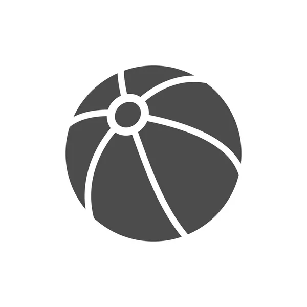 Icona della palla da spiaggia — Vettoriale Stock