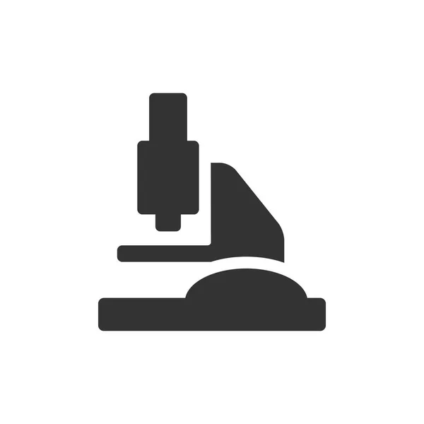 Microscope icon in single grey color — Stock Vector