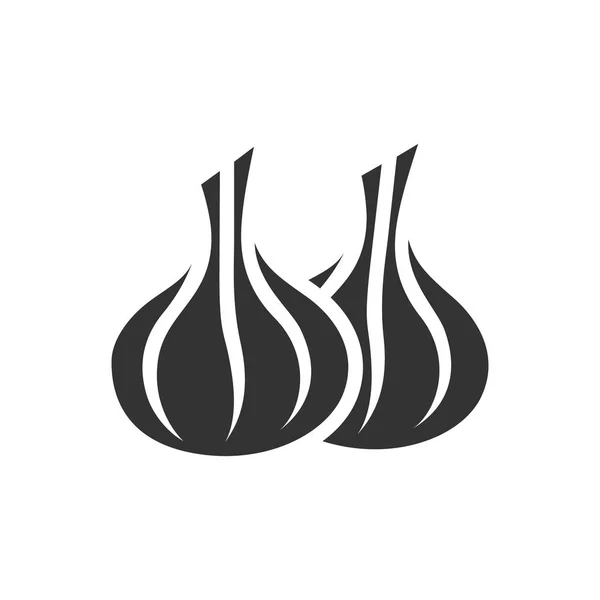 Garlic icon in single color — Stock Illustration Garlic icon in single color Royalty Free Stock Illustrations