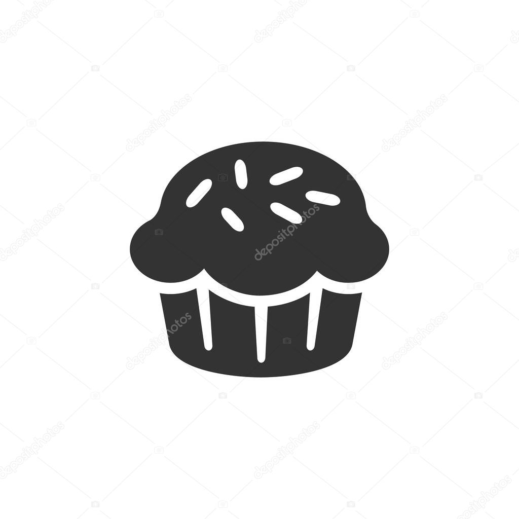 Cake icon in single color.