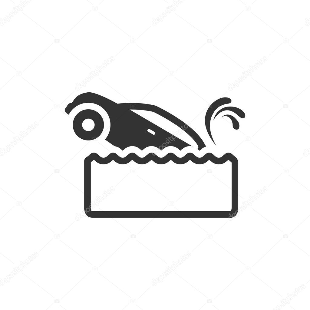 Drowned car icon
