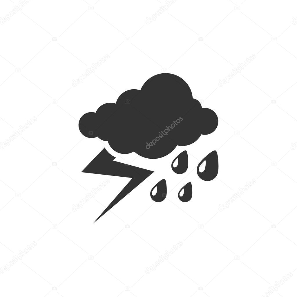 Weather overcast storm icon