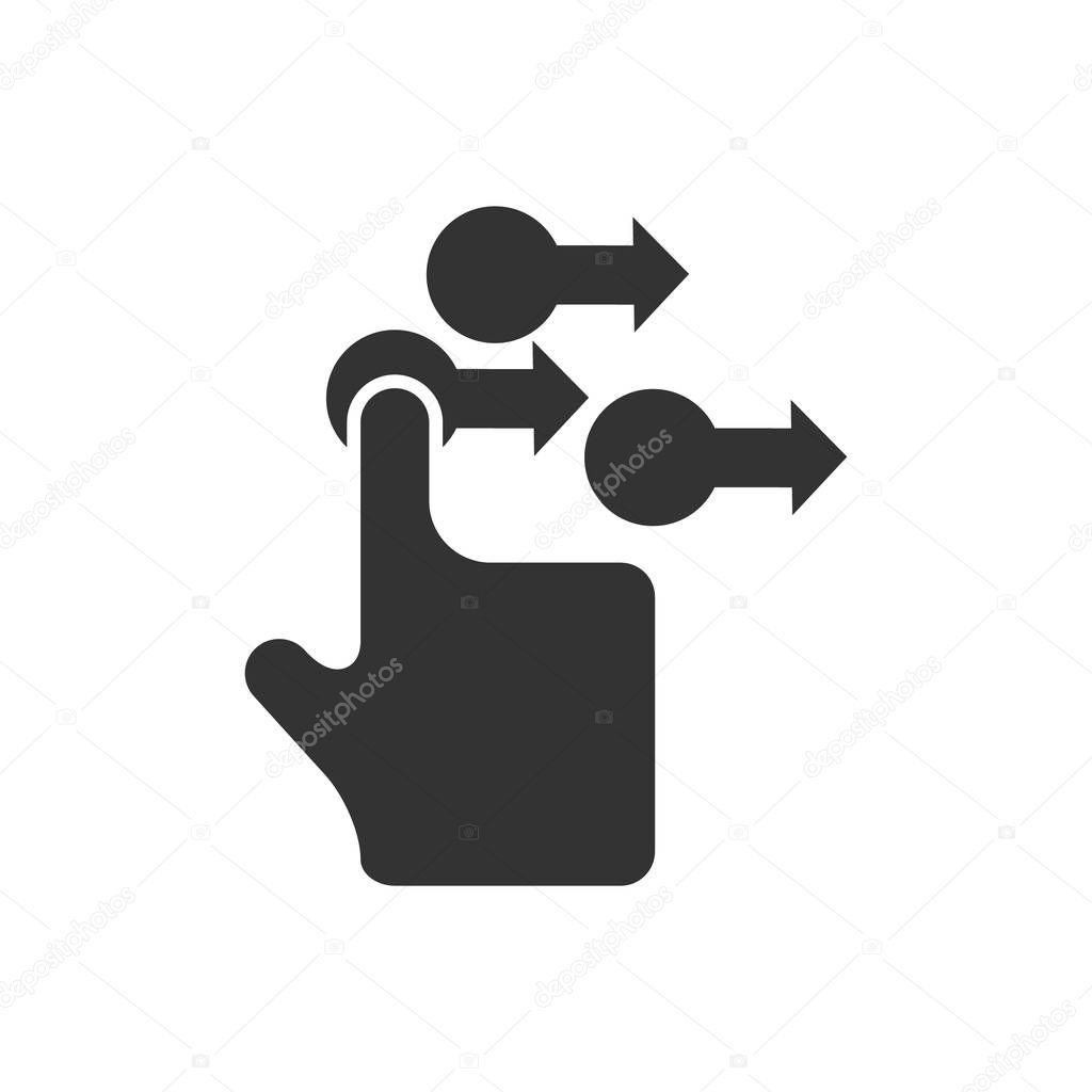Finger gesture icon