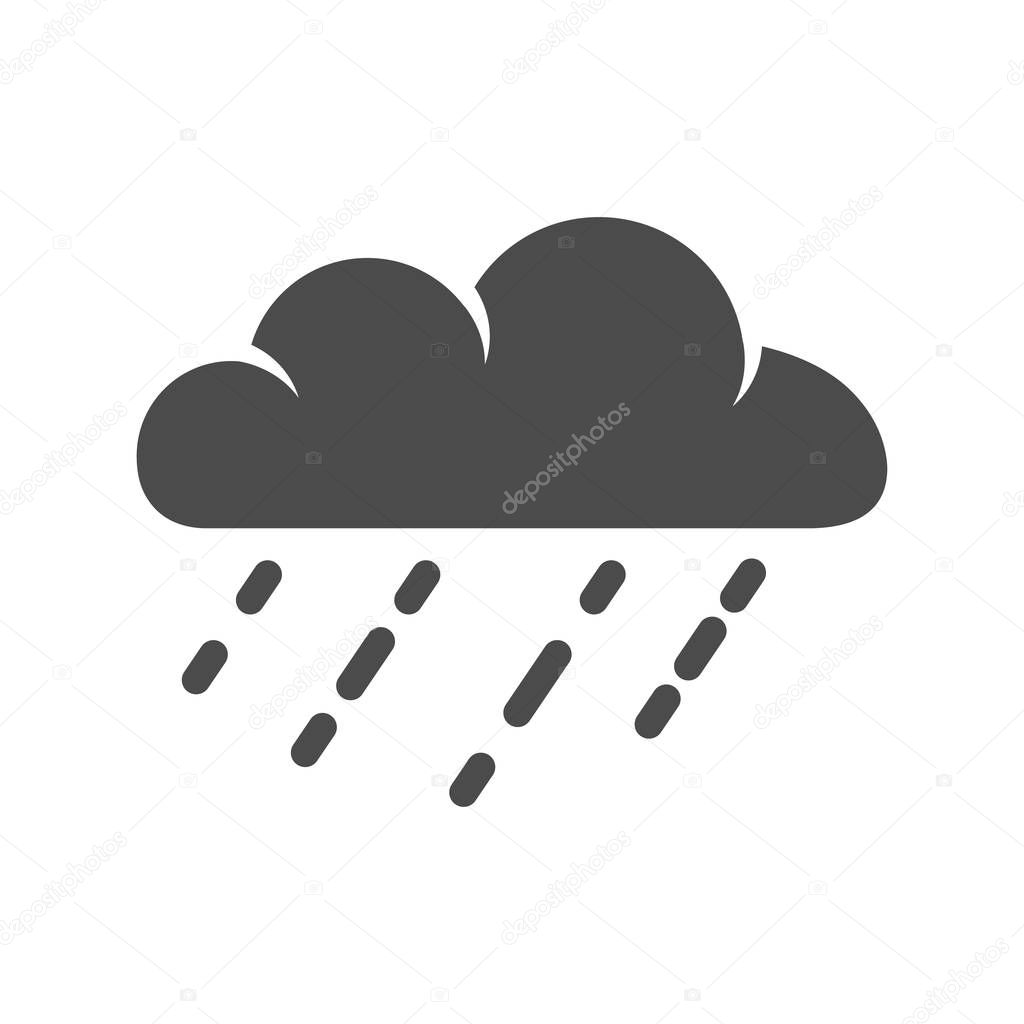 Rain cloud icon 