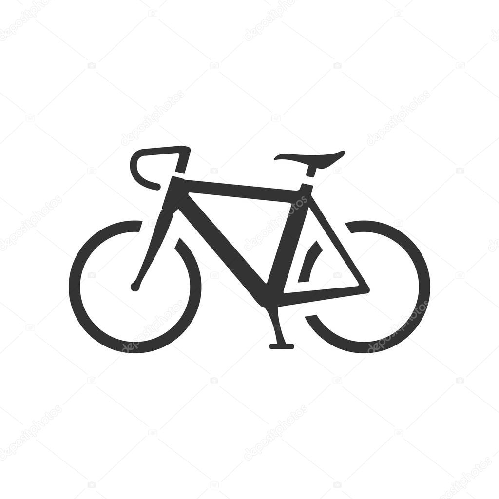 Road bicycle icon
