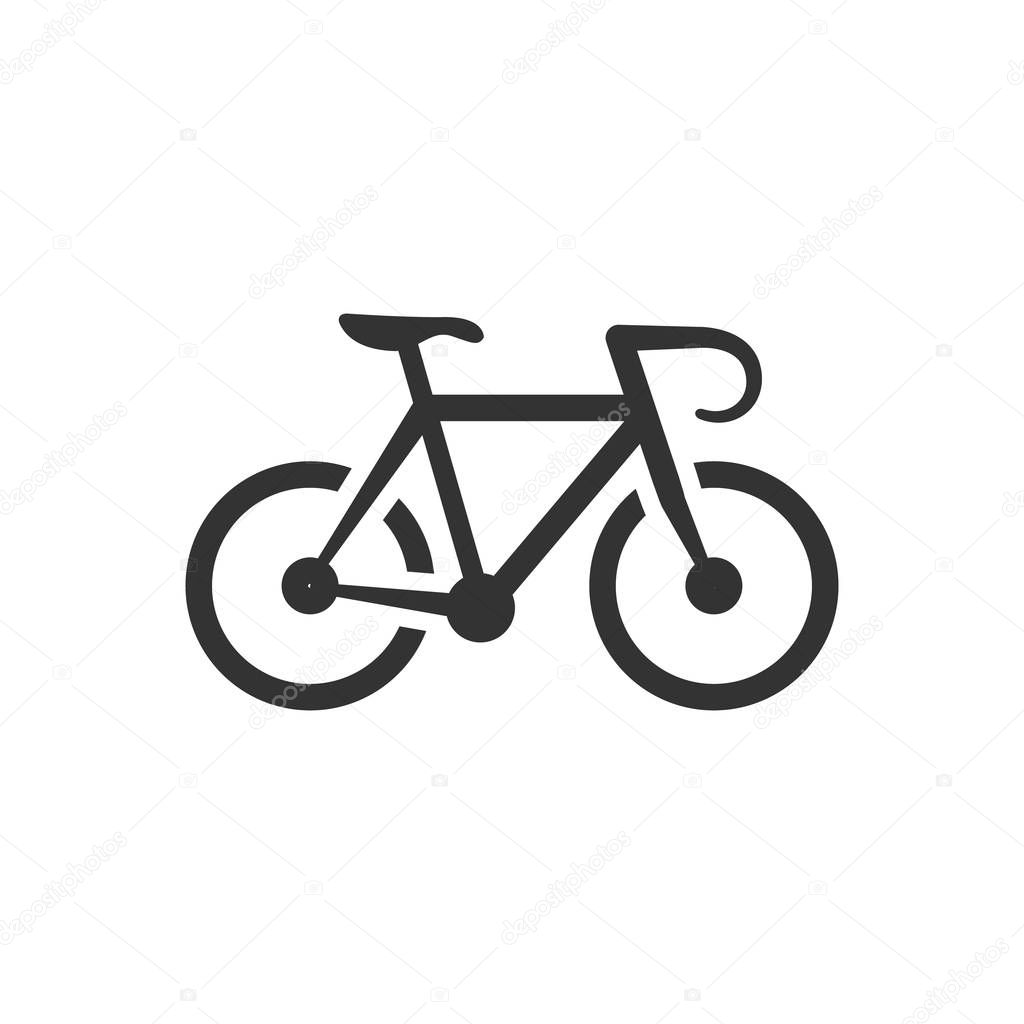 Road bicycle icon