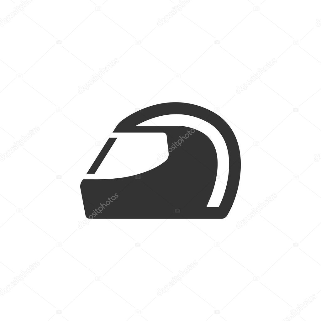 Motorcycle helmet icon