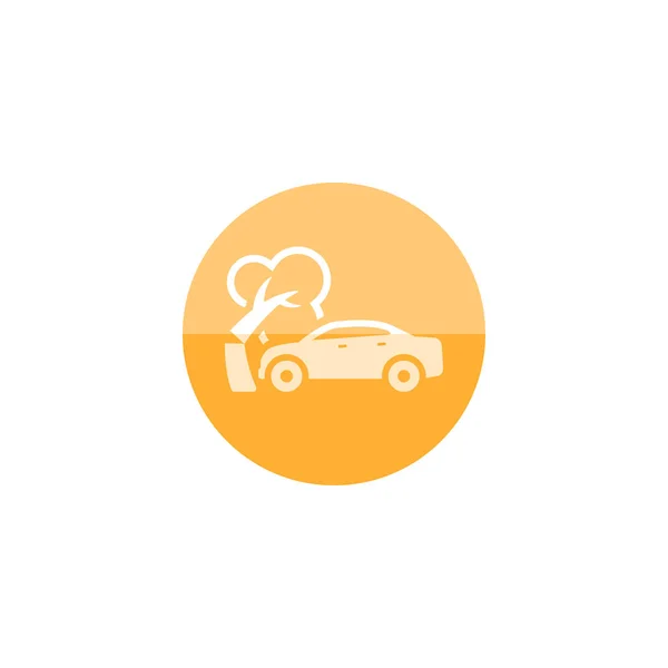 Car crash icon — Stock Vector