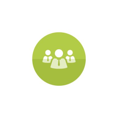 Düz renk daire tarzı takım çalışması simgesi.