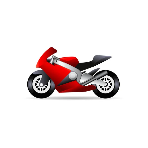 Sport motorfiets pictogram — Stockvector