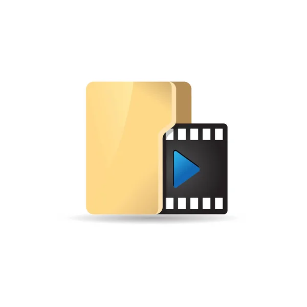 Filmordner-Symbol — Stockvektor