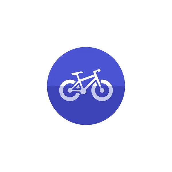 Ícone de bicicleta de pneu gordo — Vetor de Stock