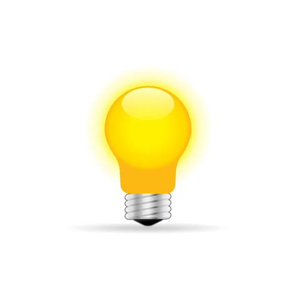 Icône de couleur - Tête d'ampoule — Image vectorielle