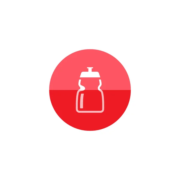 Ciclismo icona bottiglia d'acqua — Vettoriale Stock