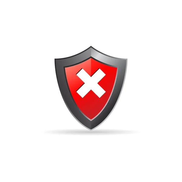 Bescherming computer antivirus teken — Stockvector