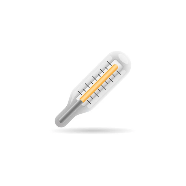 Thermometer icon in color — Stock Vector