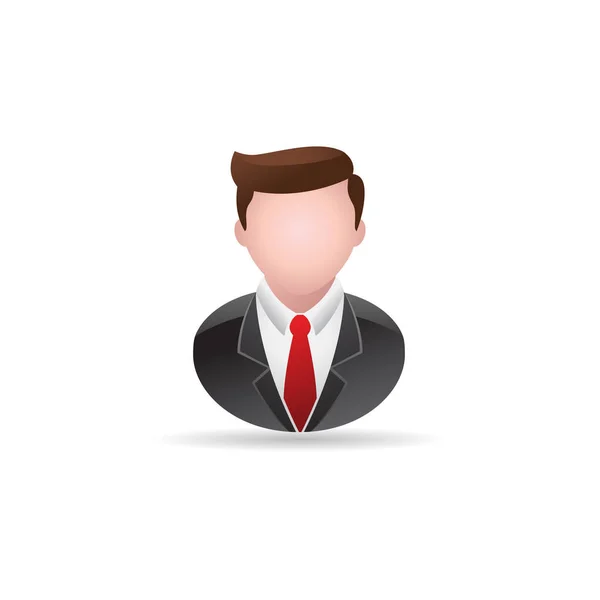 Businessman avatar icon — Stock Vector