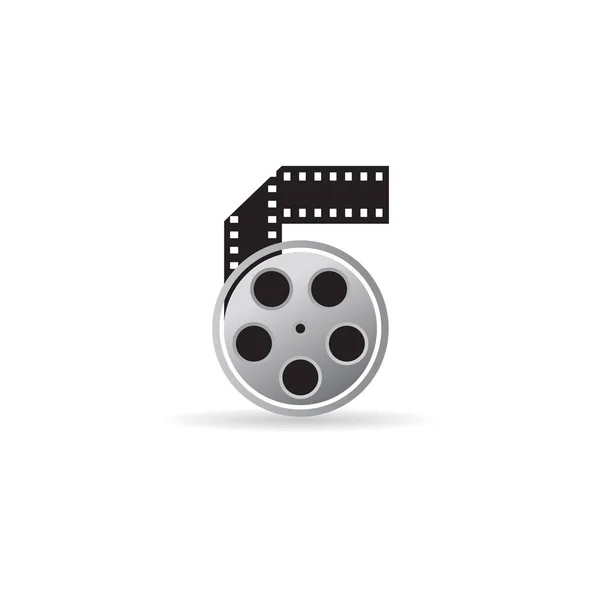 Cinema movie reel icon — Stock Vector