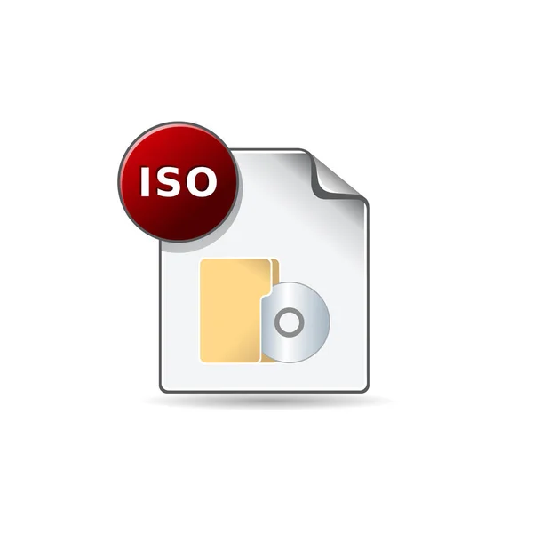 Icono de formato de archivo ISO — Archivo Imágenes Vectoriales