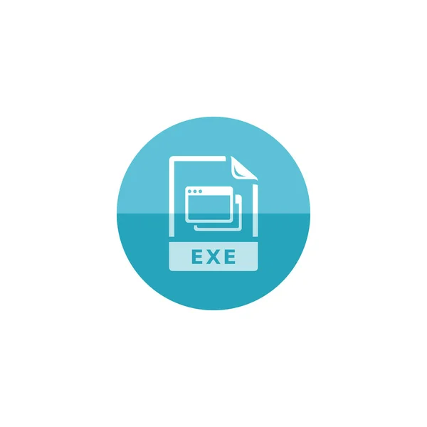 Icono de formato de archivo ejecutable — Vector de stock