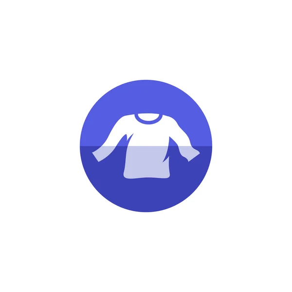 T-shirt à manches longues icône — Image vectorielle
