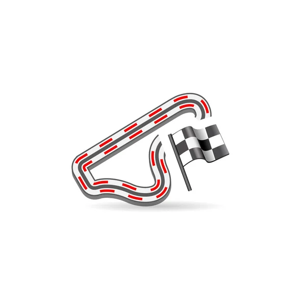 Färgikonen - Race circuit — Stock vektor