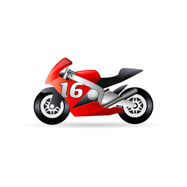 Sportovní motocykl ikona — Stockový vektor