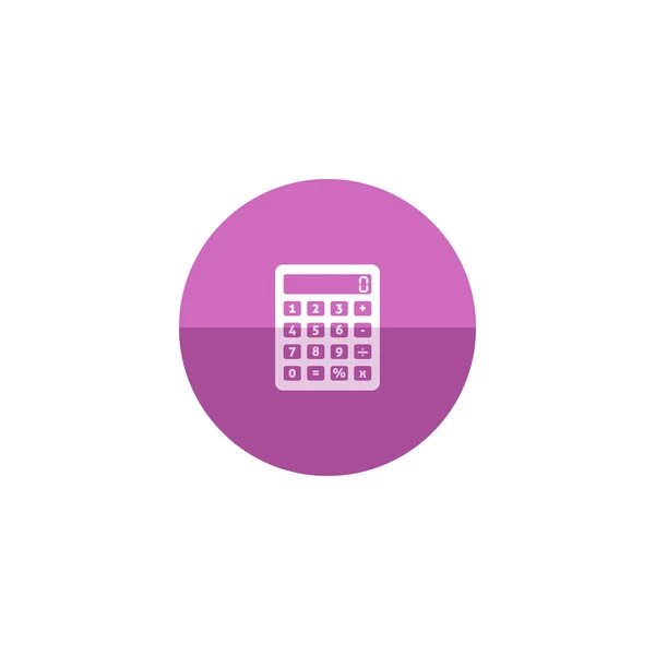 Ikona kalkulator w płaski kolor koło style — Wektor stockowy