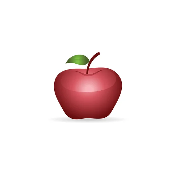 Roter Apfel. — Stockvektor
