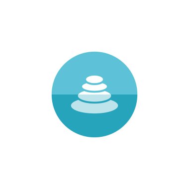 düz renk daire stil ikonu 