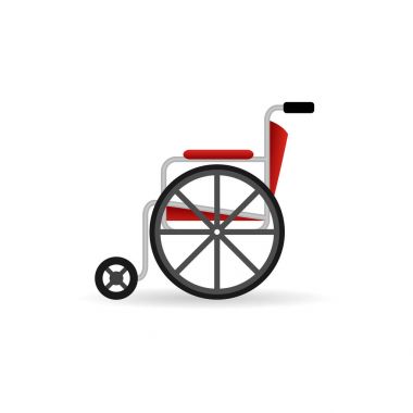 Tekerlekli sandalye simge renk. 