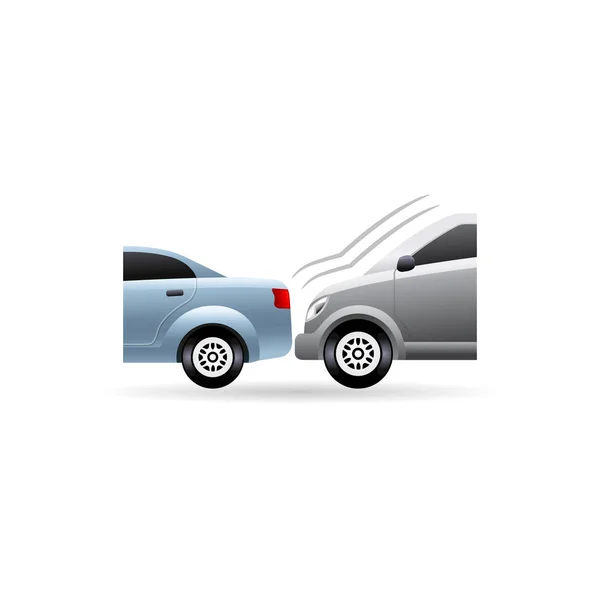 Icono de color - Choque de coche — Vector de stock