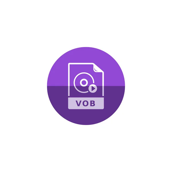 Videofájl-formátum ikon — Stock Vector