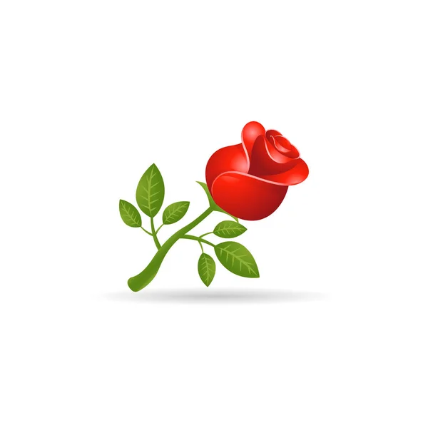 Rose icon in color. — Stock Vector