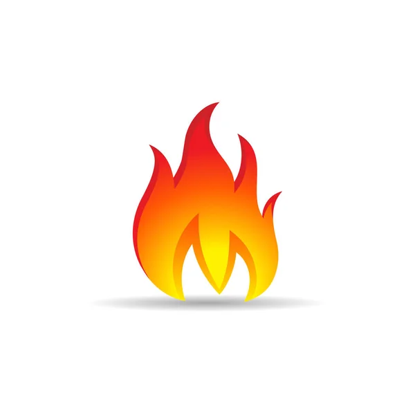 Ícone de cor - Chama de fogo —  Vetores de Stock