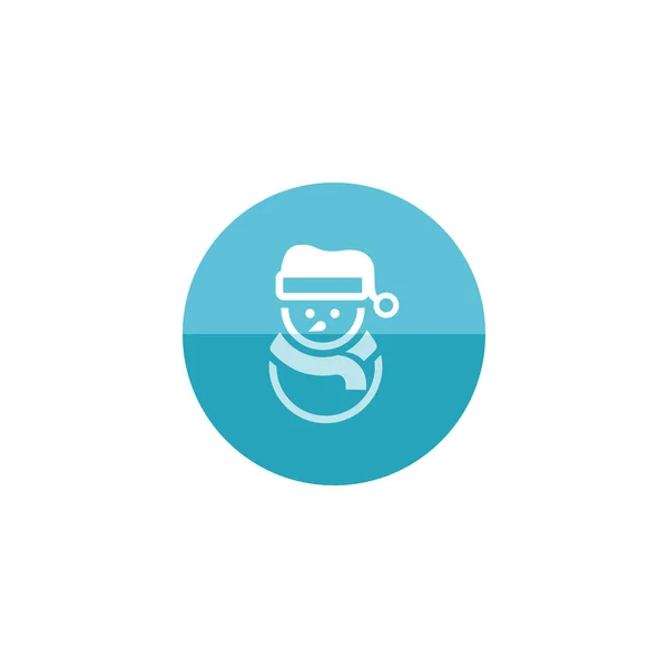 Дизайн иконы Снеговика — стоковый вектор